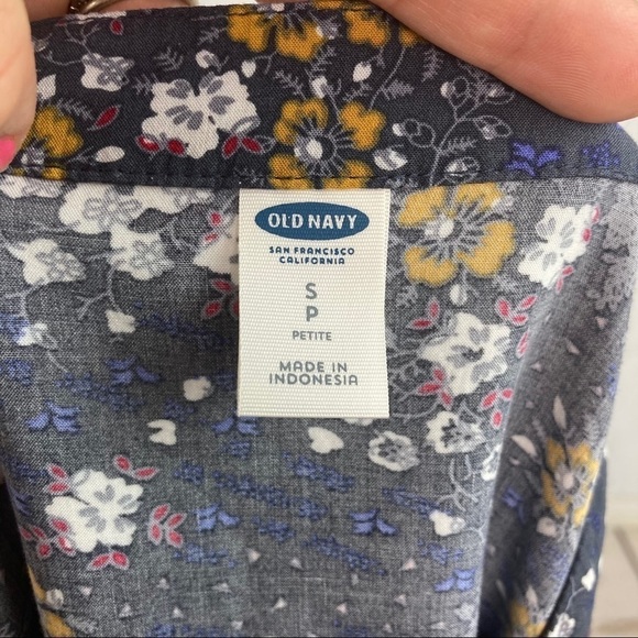 Blue floral tunic blouse - Picture 5 of 5